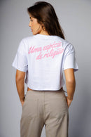 CROPPED UMA ESPÉCIE DE RELIGIÃO - BRANCO