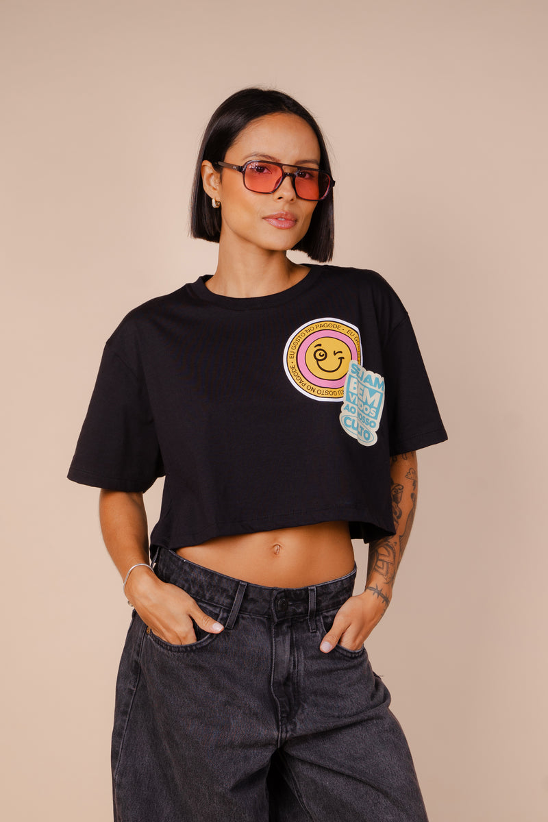CROPPED BEM-VINDOS AO NOSSO CULTO